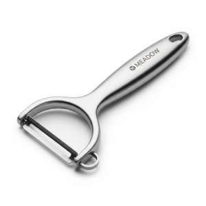 meadow stainless steel vegetable peeler – sharp swivel blade with ergonomic handle